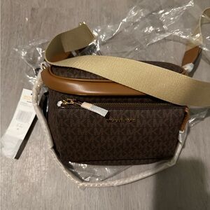 Michael Kors Slater Brown Crossbody Bag